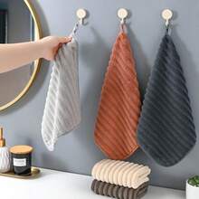 5 Stücke ultra-weiche, schnell trocknende Handtücher - hochabsorbierend, hautfreundlicher Korallenfleece, vielseitig einsetzbar 30 x 30 cm, geeignet für Küche, Bad, Esszimmer, Outdoor - Verschiedenfarbig - Übersicht 12