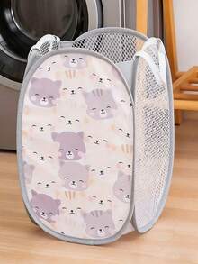 Foldable Baby Basket - A Foldable Clothes And Diaper Storage Basket With Breathable Mesh Surface And Sturdy Carrying Handles. This Portable Baby Clothes Organizer Is Suitable For Nursery, Bedside, And Travel - Compact Folding Design For Easy Carrying (Great For New Parents).