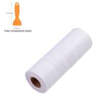 1片5米/196.85英寸自粘窗台贴纸，白色木纹设计，易于粘贴和移除，仿木窗台装饰条，有效遮盖难看区域，特别适用于飘窗和阳台。 - 彩色 - 查看 14