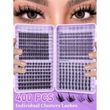 400 قطعة كتاب رموش، منحنية على شكل C، كمية كبيرة، أفضل جودة بأقل سعر، رموش مستحدثة DIY، ناعمة وفاخرة، رموش مزيفة من فرو المنك ثلاثية الأبعاد، رموش مزيفة، مستحضرات تجميل، إطالة رموش العين، رموش قصيرة، رموش DIY، رموش خفيفة، إطالة رموش مزيفة DIY في المنزل - متعدد الألوان - مشاهدة 7