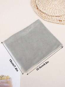 1条男女通用加厚抓绒围巾 - 防风、保暖、纯色、弹力贴合、可机洗，适合秋冬季时尚穿搭，冬季时尚配饰 | 简约围巾 | 涤纶混纺围巾，女士围巾，女士围脖，女士头巾