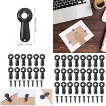 XISH UKCOCO Juego De Sujetadores De Botón Giratorio Para Marco De Fotos 100 Uds. Accesorios De Respaldo Para Marcos De Fotos Clips De Respaldo Piezas De Marco Para Colgar Fotos - como en la foto - Ver 8