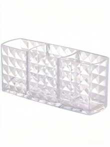 Transparent Acrylic Organizer For Eyebrow Pencils And Brushes - Storage Box With Compartments For Cosmetics. - Multicolor - View 11