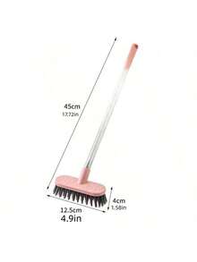 1/2 件装浴室地板清洁刷，地板刷工具，瓷砖缝隙刷，长柄瓷砖刷，墙面清洁马桶刷，地板刷，硬毛刷，马桶刷，地板刷，浴室卫生间家用硬毛清洁刷，瓷砖清洁刷 - 彩色 - 查看 12