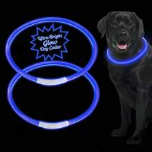 USB Rechargeable LED Dog Collar - Adjustable Pet Collar With 3 Lighting Modes And 360-Degree All-Round Safety Lighting, Suitable For Small/Medium/Large Dogs. Made Of Customizable TPU Material, Designed For Night Walking, Running And Hunting, Making Your Beloved Dog More Noticeable At Night. - Multicolor - View 21