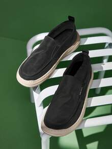 CAMEL CROWN Men's Slip-On Athletic Shoes, Lightweight Breathable Mesh Upper Provides Barefoot-Like Comfort, Water-Resistant Heel And Non-Slip Rubber Outsole. - Black - View 7