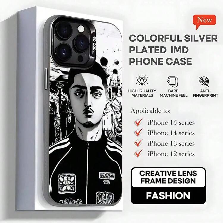 Funda de teléfono M-Morad M-MDLR para 17, 16, 15, 14, 13, 12, 11, Pro, MAX, plus, cubierta negra mate a prueba de golpes - Z2 - Añade 9