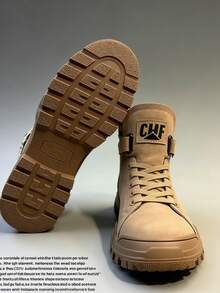 OECE Botas, nuevo estilo británico de moda y cómodo para el otoño e invierno de 2026, botas casuales,Botas cortas de cuero impermeables para montañismo al aire libre 9219 - Camel - Ver 5