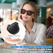 Gafas con Clip, Lentes de Sol Plegables UV Protection con Caja, para Anteojos Graduados, Sin Marco Unisex para Conducir y Deportes al Aire Libre - Marrón - Ver 4