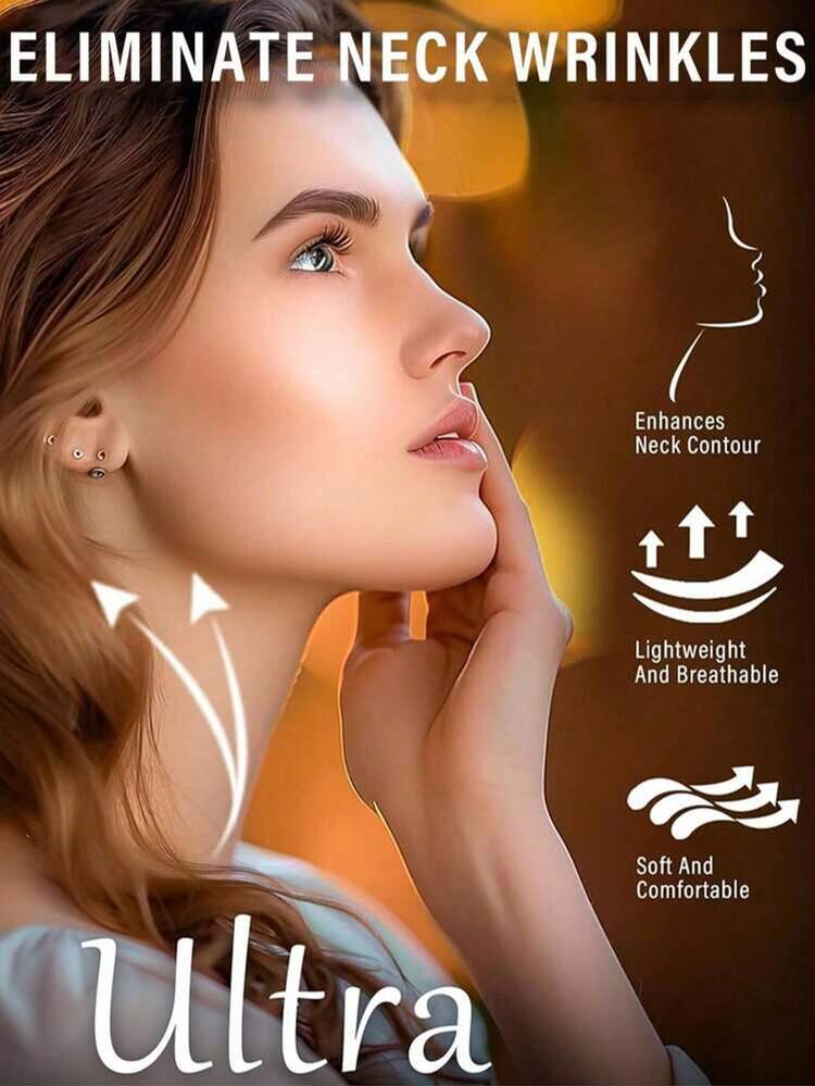 10 pièces/paquet - Patchs de levage du cou invisibles, patchs élastiques, rubans raffermissants pour le cou unisexes, lignes fines invisibles, sans rides. Patchs de cou invisibles à haute élasticité, convenant pour le double menton et la peau relâchée. - Multicolore - Voir 4