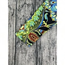 Plus Size, Women's Boho Chic Vibrant Multicolor Floral Print Crew Neck Long Sleeve T-Shirt - Soft Stretchy Breathable Relaxed Fit, All-Over Floral Design On Black, Machine Washable For Spring/Fall Casual Daily Wear, Fall Wardrobe, Elegant Style, Comfortable Fit, Stylish Shirt, Fall Style Enthusiasts, Spring Outfit, Durable Material, Print Blouse, Fashion Lovers - 彩色 - 查看 5