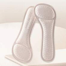 QKC 1双自粘式高跟鞋鞋垫，女士舒适透气缓震鞋垫，7英寸 - 米色 - 查看 3