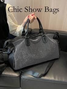 2025 New Yoga Fitness Bag - Fashionable, Large Capacity, Multi-Function Handbag. Stylish Design, Ideal For Travel, Exercise, Fitness And Vacation. - Silver - View 10