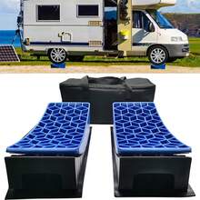 13.5T RV Camper Leveler Truck Car Sturdy Leveling Blocks Ramps Wheel Chock Block - A - View 1