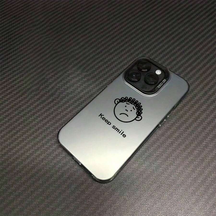 Funda de teléfono Simple Keep Smiling para 15/15Plus/15Pro/15Promax, 14/14Plus/14Pro/14Promax, 13/13Pro/13Promax, 12/12Pro/12Promax, 11/11Pro/11Pro Max, 7/8 Plus, XR/XSMax - Mezcla de colores - Ver 1