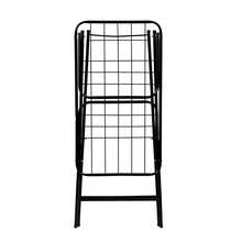 Stainless Steel Reinforced Floor Clothesline Secalux With Wings, Foldable, Portable, Large, For Apartments - Black - View 7