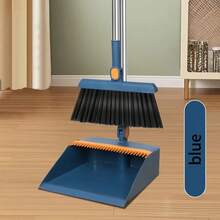 一套长柄旋转扫帚和簸箕清洁套装，适用于家庭、厨房、房间、办公室，清洁用品，清洁工具，返校季必备 - 彩色 - 查看 15