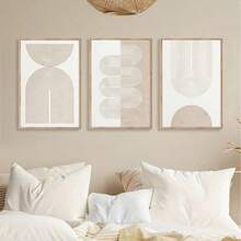 3 قطع مجموعة لوحات جدارية فنية ديكورية، طراز شرائط عصري رجعي، طباعات فنية بالحبر، لوحات جدارية بدون إطار، صور لديكور الجدران، مناسبة لديكور الحمام والغرفة والمنزل والمطبخ والمكتب - هدية مثالية لعيد الحب والسنة الجديدة والمنزل الجديد - بدون إطار - متعدد الألوان - مشاهدة 10