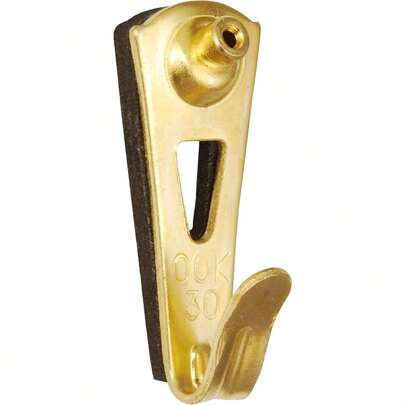 XISH OOK 50648 Professional Picture Hangers Art Hangers Padded Brass Reusable Picture Hooks 30lb 10 set