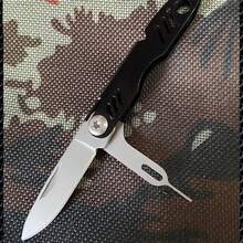 Aguja para recoger tarjetas de teléfonoóvil, llavero, apertura de botellas por lotes, cuchillo plegable y de corte multifuncional, portátil XMQB - 2pcs - Ver 4