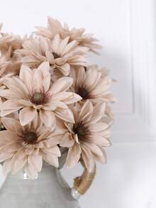 1pc Artificial Mountain Flower Branch Decoration, Suitable For Home Living Room And Aesthetic Room Fireplace Vase Decorations, New Year Decorations, Valentine's Day And Wedding Scene DIY Atmosphere Decorations - Pink - View 4