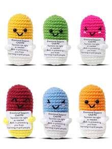 This Handcrafted Pill-Shaped Crochet Item Symbolizes Deep Gratitude Towards Nurses, Doctors, Pharmacists, And All Healthcare Workers. The Design Represents Passion, Dedication, And Appreciation, Making It An Ideal Gift To Commemorate Their Hard Work. - Multicolor - View 1