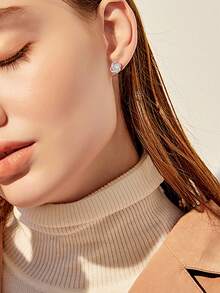 FOREVER QUEEN 925 Sterling Silver Satellite Series Earrings & Necklace Set, Suitable For Women/Girls, 5A Grade Cubic Zirconia, Jewelry Gift Box Packaging - Silver - View 4