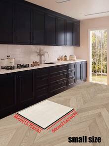 [HOT!!!]1pc Soft Rubber Kitchen Mat, 3.5mm Thick Kitchen Rug, Modern Minimalist Geometric Style Kitchen Absorbent Mat Large Carpet, Can Be Self-Cut To Fit Kitchen Size, Surface Fabric Material, Middle Sponge Layer, Bottom Rubber Layer, Suitable For Kitchen Rugs, Kitchen Decor, Wedding Decor, Home Decor, Bathroom Mat, Entryway Mat, Laundry Room Mat, Hallway Carpet, Living Room Mat, Etc. - Multicolor - View 15