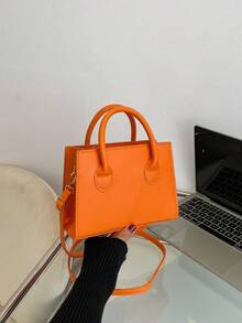 Borsa casual minimalista alla moda per uso quotidiano - Arancione - Visualizzare 1