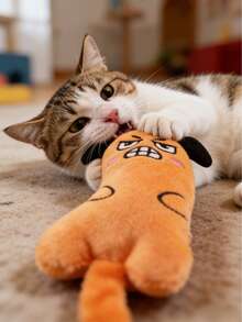 1pc Pet Cat Cat Toy, Funny Expression Mouse Toy, Attract Cat's Attention, Satisfy Cat's Chewing, Scratching, Lightweight And Easy To Grip, Durable Chew Toy, Cat Gift