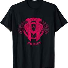 Wow Priest Gamer T-Shirt - Negro - Ver 1