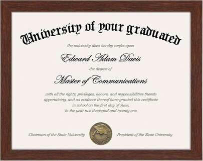 Upsimples Certificate Frame With Clear Plexiglass, 85 By 11 Picture Diploma Document Degree Frames For Wall And Tabletop, Black, 1 Pack