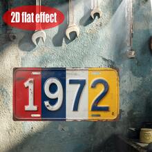 2D Flat Printing, 1 Piece, Vintage Metal Tin Sign, Outdoor Wall Decoration (11.8" * 5.9"), 1972 Sign, Vintage Decoration, Wall, Window, Scene, Cafe, Restaurant, Garage, Birth Year, Commemorative, Home Decoration, Celebration Gift, Friend, Family CP - A - View 9