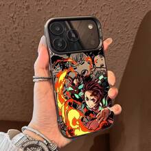 Anime D-Demon Slayers Tanjiroe Large Hole Matte Thickened Phone Case Compatible With IPhone 17air/16/15/14/13/12 Pro Max/17 16 Plus 11 X/Xsmax/7/8/Se Anti-Drop Anti-Fingerprint Compatible With Samsung S20 S21 S22 S23 S24 S25 Ultra/Plus/FE/Edge/+ A12 A13 A14 A15 A23 A25 A35 A53 A54 A55 A71 A03S Protective Case - 白色 - 查看 1