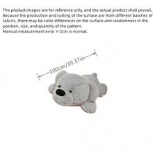 1个可爱多巴胺毛绒大熊填充动物枕头柔软毛绒娃娃躺姿泰迪熊枕头睡眠伴侣毛绒娃娃儿童生日礼物 - 彩色 - 查看 21