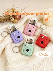 Customizable Photo Camera Keychain, Personalized Photo, Personalized Commemorative Accessories, Personalized Mini Camera Keychain, Customized Photo Gift, Valentine's Day Gift, Couple Gift, Memorable Thanksgiving Gift For Special Occasions - Multicolor - View 8
