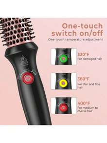 UKLISS Multi-Functional Household Negative Ion Hair Dryer, Can Be Used For Curling And Straightening Hair, And Will Not Damage The Heating Element. - Black - View 4