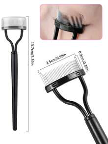 16pcs/11pcs/10pcs Eyelash Curler Set, Stainless Steel Material, Wide Mouth Design, Easy To Create Long-Lasting Curled Lashes, Professional Makeup Artist Essential Tool - Black - View 5