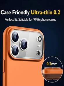 4pcs Camera Lens Protector Film For IPhone 17 Pro/16/15/14/13/12/11, Military Grade Scratch-Resistant Film, 9H Tempered Glass Camera Cover Screen, [Does Not Affect Night Photography], Transparent. - Clear - View 2