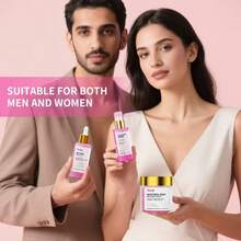 全套剃须脱毛产品，包含60克剃须前磨砂膏、90毫升剃须后护理油和90毫升剃须后精华液。它具有甜美的草莓甜甜圈香草味，能够滋养和舒缓肌肤。