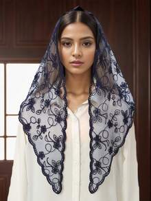 1pc Women's Elegant High-Quality Solid Color Silk Scarf, Versatile Headscarf Suitable For Party, Wedding, Festival In Spring