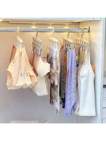 1pc/3pcs Rotating Hanging Hook Rack, Bra Straps Space Saving, Wavy Drying Rack, Multi-Functional Clothes Hanger For Home/Dorm, Suitable As Gift For Relatives, Family, Friends, Teacher, Classmates, Travel, Outdoor Activities, Camping, Party, Beach Holiday, Decoration, Decor, Organizer Dress Pants Shoes Jeans Boots Skirt,Spring,Minimalist,Summer Tops