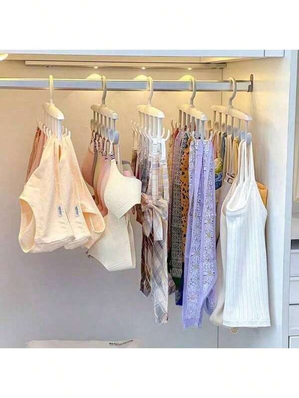 1pc/3pcs Rotating Hanging Hook Rack, Bra Straps Space Saving, Wavy Drying Rack, Multi-Functional Clothes Hanger For Home/Dorm, Suitable As Gift For Relatives, Family, Friends, Teacher, Classmates, Travel, Outdoor Activities, Camping, Party, Beach Holiday, Decoration, Decor, Organizer Dress Pants Shoes Jeans Boots Skirt,Spring,Minimalist,Summer Tops