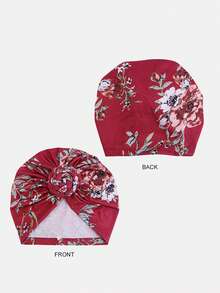 1pc Women's Twisted Braid Elastic Cap Headwrap Soft  Hat, Suitable For Daily Wear - Printed Style - View 3