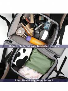 Túi đựng mỹ phẩm tự dính bằng vải ma thuật, túi bảo vệ đồ trang điểm di động, nắp che ống kính máy ảnh, túi đựng đồ du lịch thời trang, thích hợp để đựng đồ dùng làm đẹp, đi du lịch, làm quà tặng và sử dụng hàng ngày. - Hồng - Xem 7