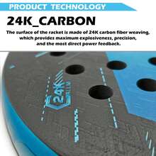 1pc Joeyplay 24K Carbon Fiber Flat Tennis Racket, High-Performance Diamond Head Padel Cage Tennis Racket, Ultra-Light Full Carbon Fiber Flat Tennis Racket, High-Grip 3D Textured Reflective Surface, EVA Foam Core Super Elasticity, Anti-Slip Ergonomic Handle, High Shock Absorption Design, Powerful Performance, Fashionable Sports Racket, Red/Blue/Orange