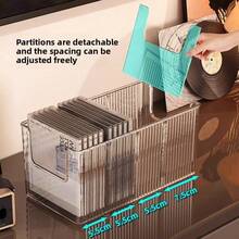 CD/Vinyl/Tape Display Rack, Desktop Disc Storage Organizer For Album Collection - Multicolor - View 7