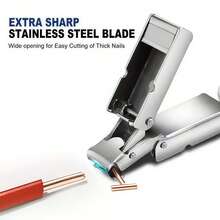 1pc Stainless Steel Mini Folding Nail Clipper With Keychain - Portable Sharp Edge Nail Trimmer, For Manicure And Pedicure, Christmas Gift