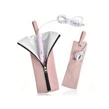 Túi đựng máy uốn tóc chịu nhiệt/Hộp đựng dụng cụ tạo kiểu tóc. Túi treo chịu nhiệt chuyên dụng cho máy duỗi tóc nữ. Chịu nhiệt lên đến 300°C, có chức năng treo để cất giữ dụng cụ tạo kiểu tóc. - Nhiều màu - Xem 8