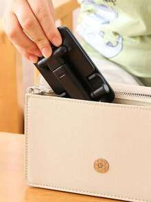 1pc Suporte de Telemóvel Ajustável & Dobrável, Suporte de Secretária Portátil Inclinado, Suporte de Tablet em Plástico Antiderrapante, Sem Necessidade de Bateria - Multicolorido - Ver 6